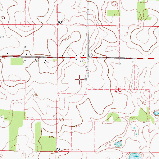 Topographic Map of The Villages High School Stadium, FL