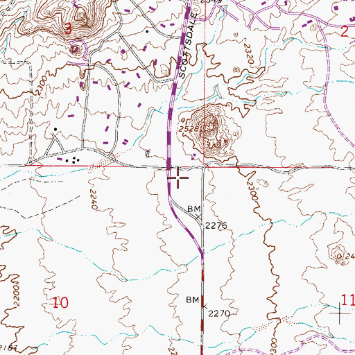 Topographic Map of Heard Museum North, AZ