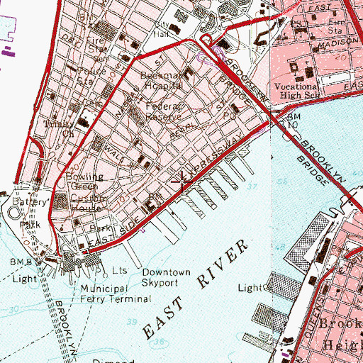 Topographic Map of Continental Center, NY
