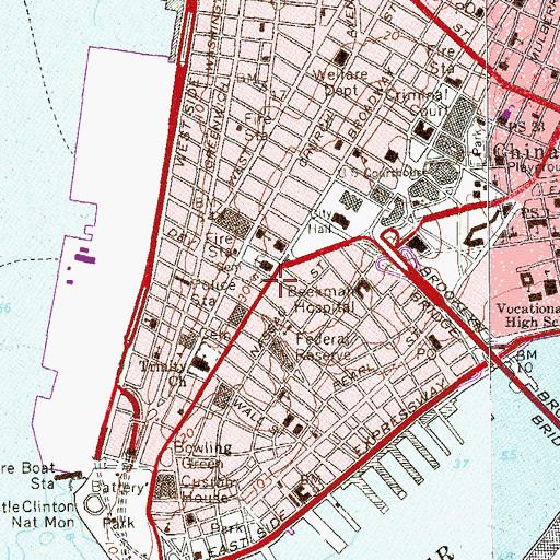Topographic Map of Girard Building, NY
