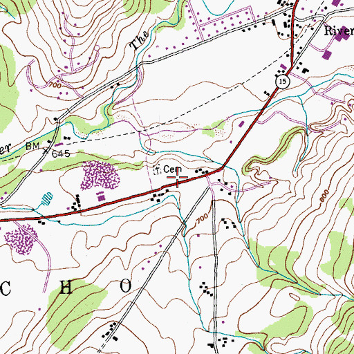 Topographic Map of Good Shepherd Lutheran Church, VT