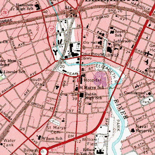 Topographic Map of Serbian Orthodox Church of the Holy Ascension, NJ