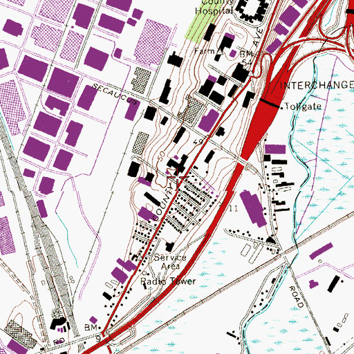 Topographic Map of Shetik Field, NJ