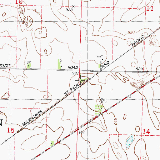 Topographic Map of Ripon Prairie State Natural Area, WI
