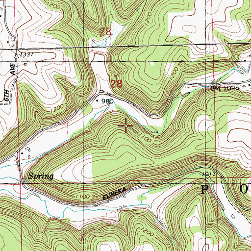 Topographic Map of Portland Maples State Natural Area, WI