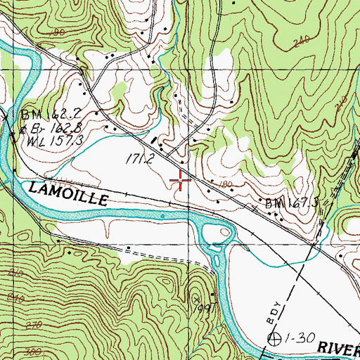 Topographic Map of Church of the Nazarene, VT