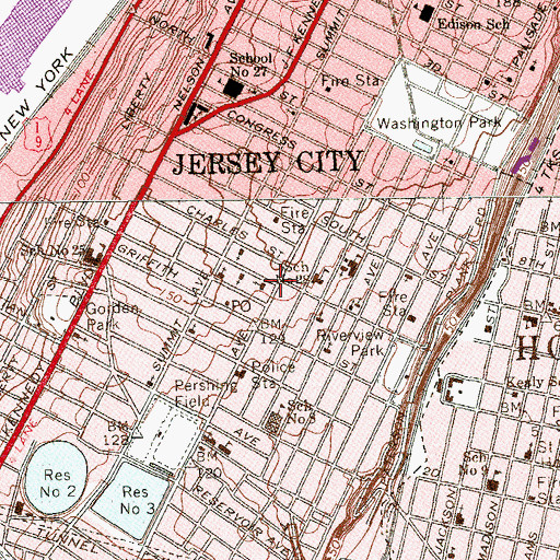 Topographic Map of Abundant Joy Christian Center, NJ