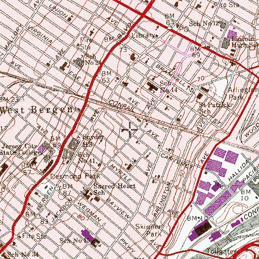 Topographic Map of Know Thy Neighbor Church, NJ