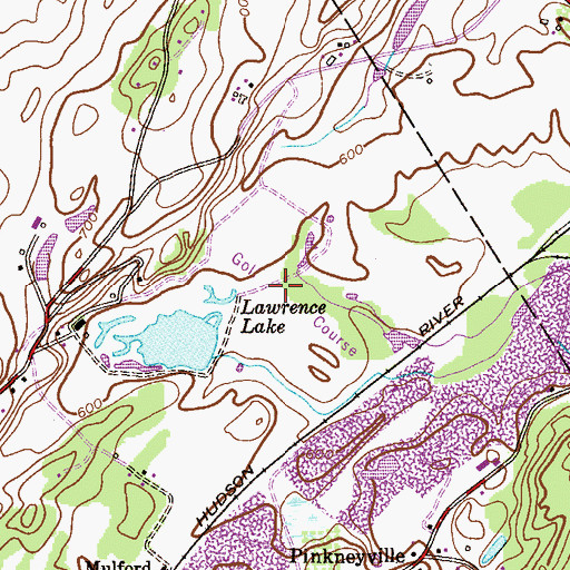 Topographic Map of Farmstead Golf and Country Club, NJ