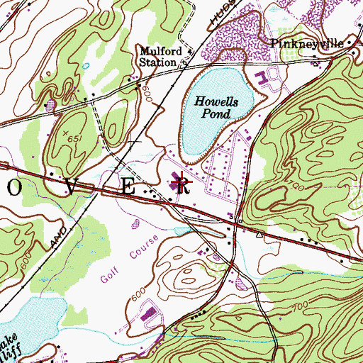 Topographic Map of Florence M Burd Elementary School, NJ