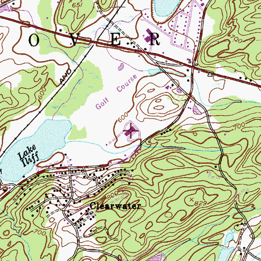Topographic Map of Long Pond School, NJ