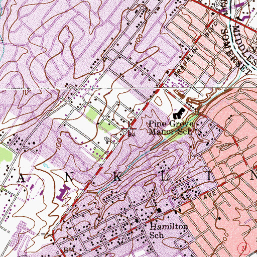 Topographic Map of Eternal Life Christian Center, NJ