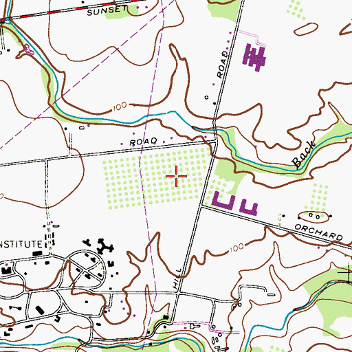 Topographic Map of Saint Charles Borromeo Roman Catholic Church, NJ