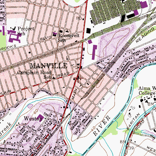 Topographic Map of Faith In Action Church, NJ