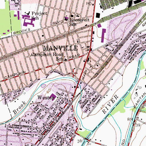 Topographic Map of Holy Ghost Carpatho-Russian Church, NJ