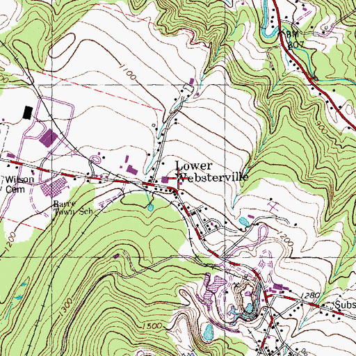 Topographic Map of Barre Town Municipal Office, VT