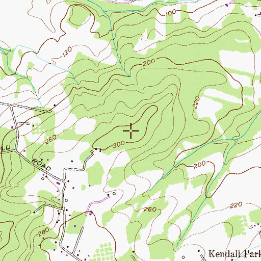 Topographic Map of Tenmile Run Mountain, NJ