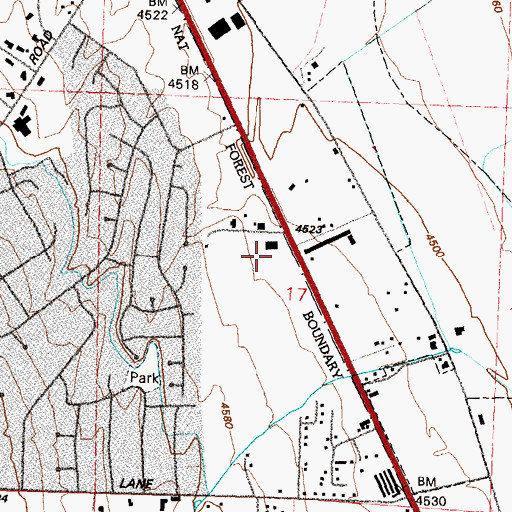 Topographic Map of Eastern Sierra Medical Group and Faster Care, NV