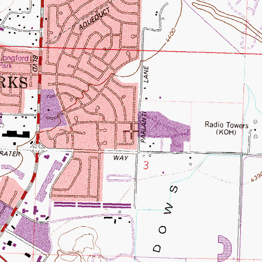 Topographic Map of EduCare Residential Facility Pullman, NV