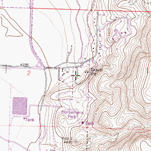 Topographic Map of Northern Nevada Medical Center, NV