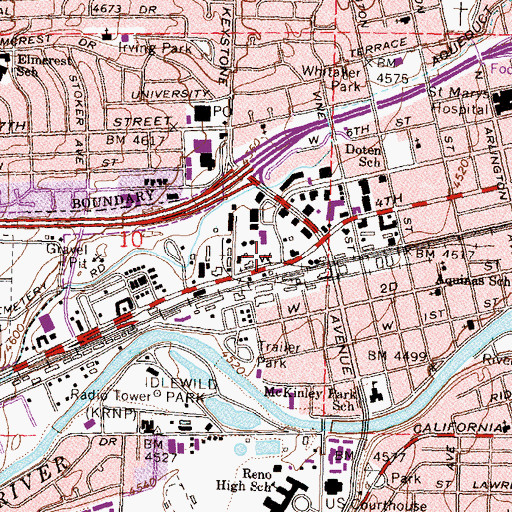 Topographic Map of Mediquik, NV