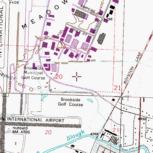 Topographic Map of Willow Springs Center, NV