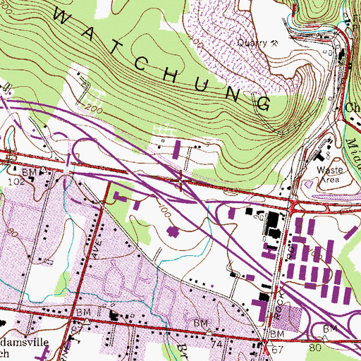 Topographic Map of Intercahnge 14, NJ