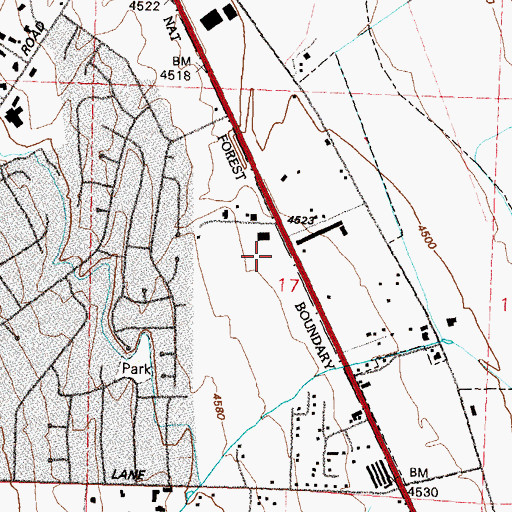 Topographic Map of South Reno Medical Plaza, NV