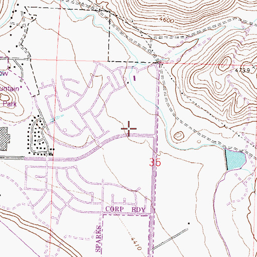 Topographic Map of Hearthestone of Northern Nevada, NV