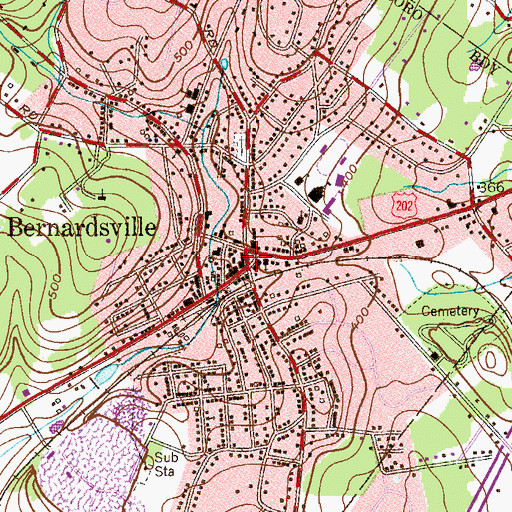 Topographic Map of Olcott Square, NJ