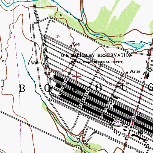 Topographic Map of Belle Mead General Depot (historical), NJ
