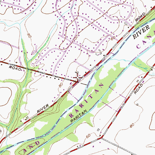 Topographic Map of Hill Cemetery, NJ