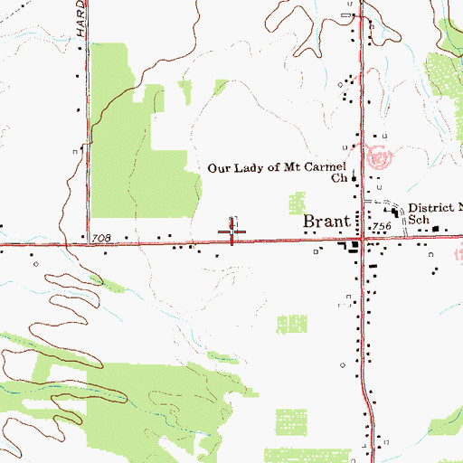 Topographic Map of Holy Cross Lutheran Cemetery, NY