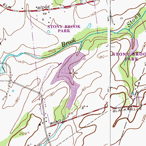 Topographic Map of Rosedale Lake, NJ