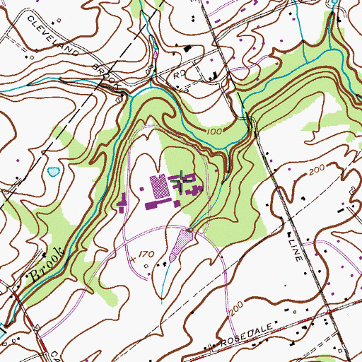 Topographic Map of Educational Testing Center, NJ