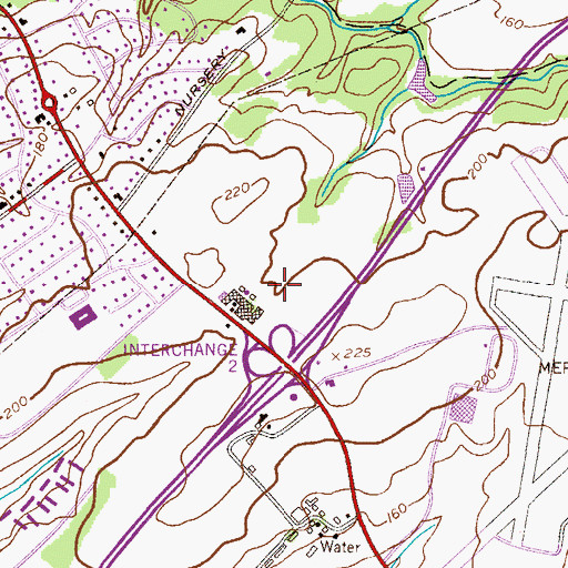 Topographic Map of MountainView Office Park, NJ