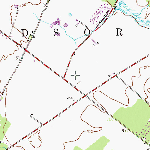 Topographic Map of Thomas R Grover Middle School, NJ