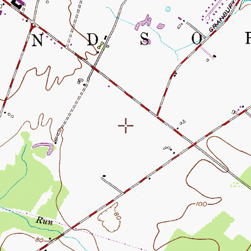 Topographic Map of Village Elementary School, NJ