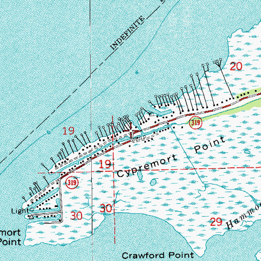 Topographic Map of Cypremort Point, LA
