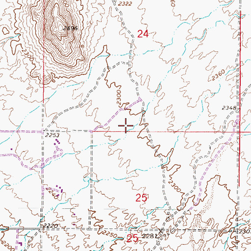 Topographic Map of Sincuidados, AZ