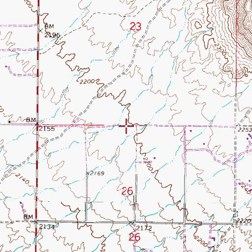 Topographic Map of Dixileta Verde, AZ
