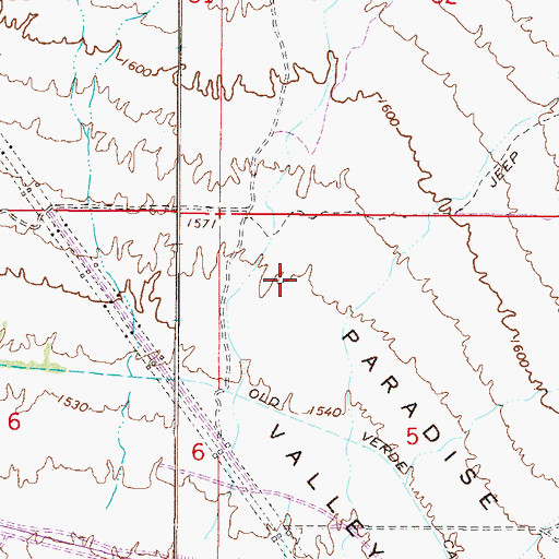 Topographic Map of Notre Dame Prepratory School, AZ