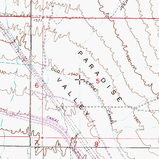 Topographic Map of West World of Scottsdale, AZ