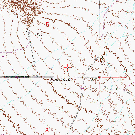 Topographic Map of Desert Highlands, AZ