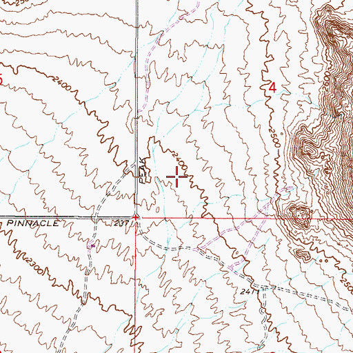 Topographic Map of Troon, AZ