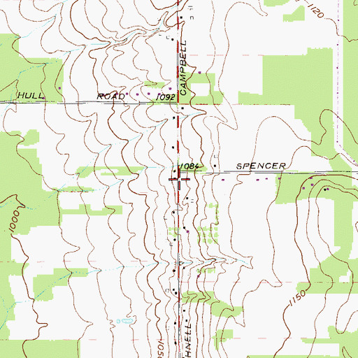 Topographic Map of Antietam Post Office (historical), OH