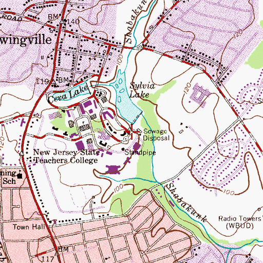 Topographic Map of Norsworthy House, NJ
