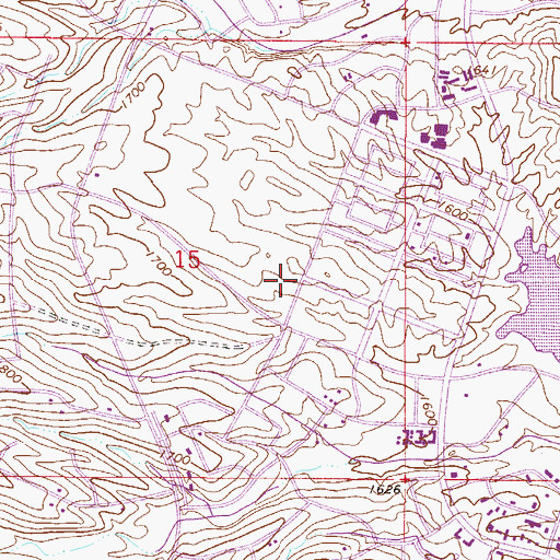 Topographic Map of Fountain Hills Community Center, AZ