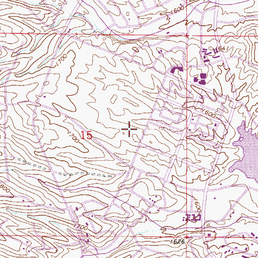 Topographic Map of Scottsdale Fountain Hills Post Office, AZ
