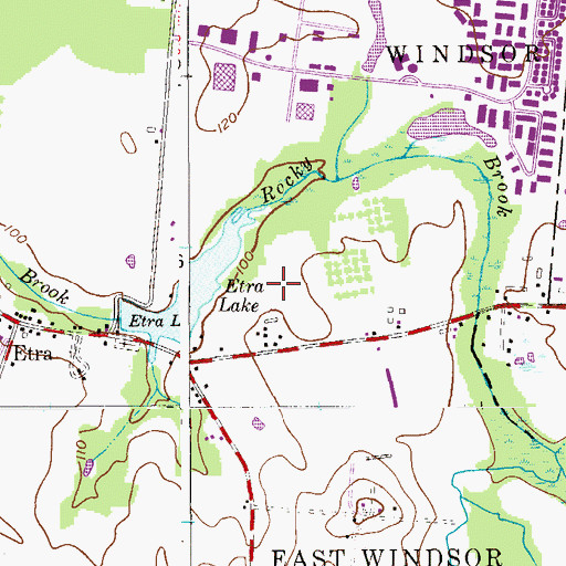 Topographic Map of Etra Park, NJ